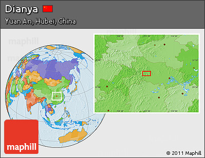 Political Location Map of Dianya