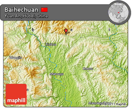 Physical Map of Baihechuan