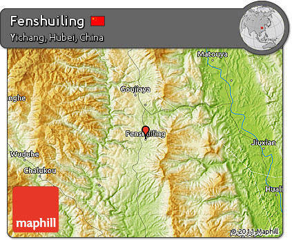 Physical Map of Fenshuiling