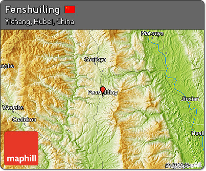 Physical Map of Fenshuiling
