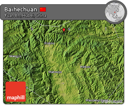 Satellite Map of Baihechuan