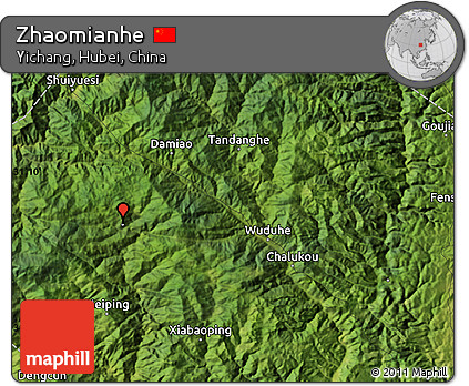Satellite Map of Zhaomianhe