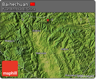Satellite Map of Baihechuan