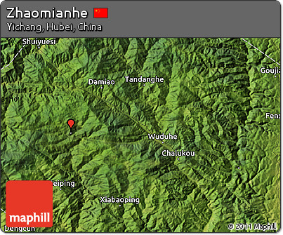 Satellite Map of Zhaomianhe