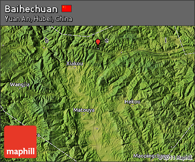 Satellite Map of Baihechuan