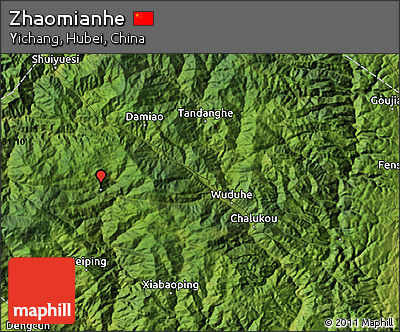 Satellite Map of Zhaomianhe