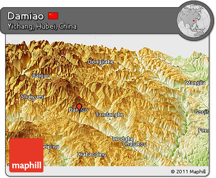 Physical Panoramic Map of Damiao