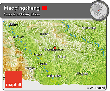 Physical Panoramic Map of Maopingchang