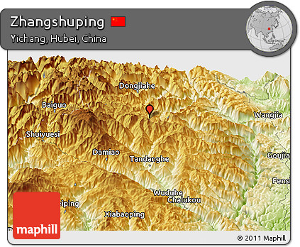 Physical Panoramic Map of Zhangshuping