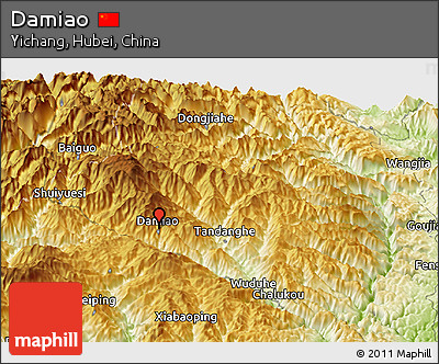 Physical Panoramic Map of Damiao