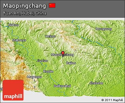 Physical Panoramic Map of Maopingchang