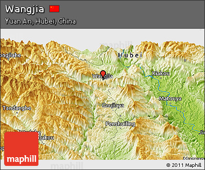 Physical Panoramic Map of Wangjia