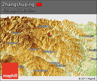 Physical Panoramic Map of Zhangshuping