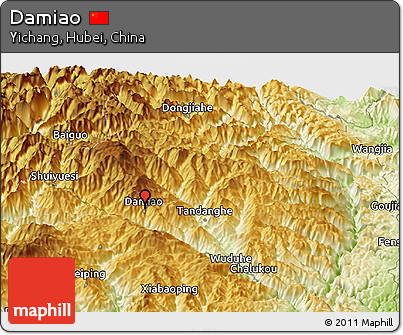 Physical Panoramic Map of Damiao
