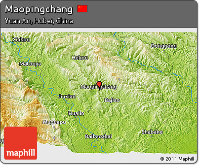 Physical Panoramic Map of Maopingchang
