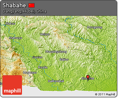 Physical Panoramic Map of Shabahe