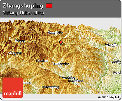 Physical Panoramic Map of Zhangshuping