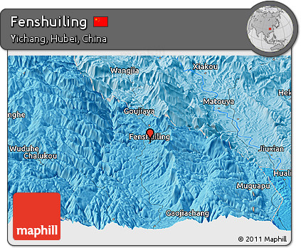 Political Panoramic Map of Fenshuiling