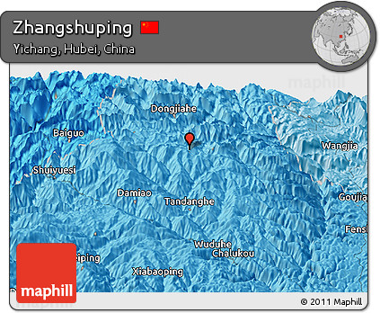 Political Panoramic Map of Zhangshuping