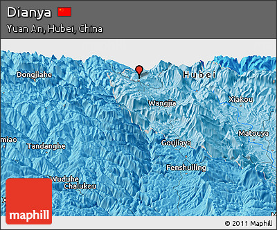 Political Panoramic Map of Dianya