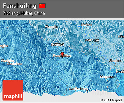 Political Panoramic Map of Fenshuiling