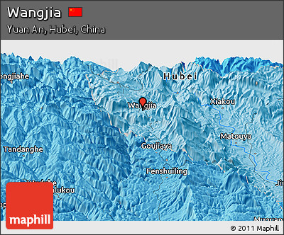 Political Panoramic Map of Wangjia