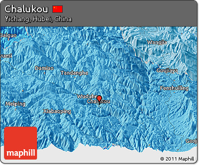 Political Panoramic Map of Chalukou