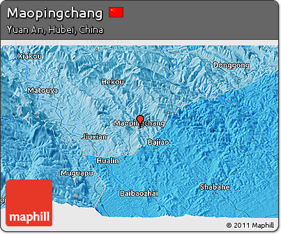 Political Panoramic Map of Maopingchang