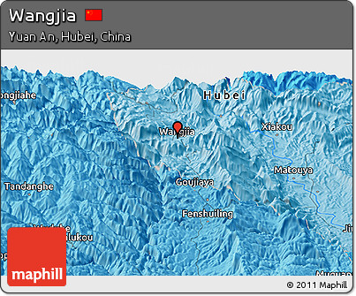 Political Panoramic Map of Wangjia