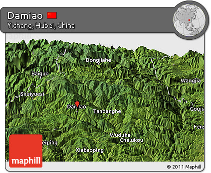Satellite Panoramic Map of Damiao