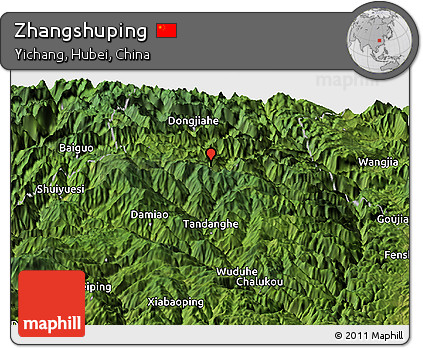 Satellite Panoramic Map of Zhangshuping