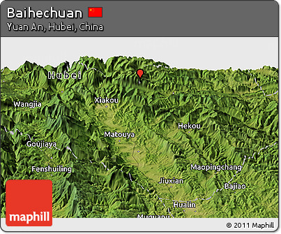 Satellite Panoramic Map of Baihechuan