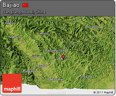 Satellite Panoramic Map of Bajiao