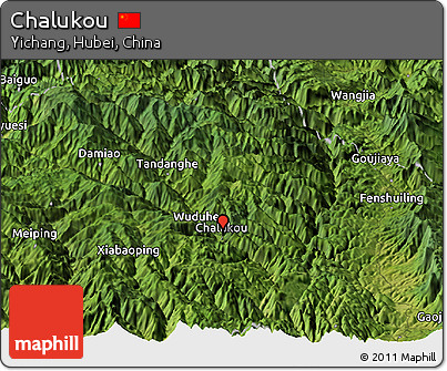 Satellite Panoramic Map of Chalukou