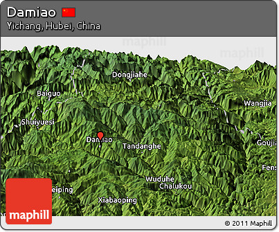 Satellite Panoramic Map of Damiao