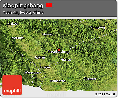 Satellite Panoramic Map of Maopingchang