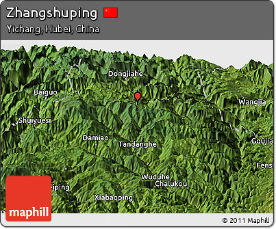 Satellite Panoramic Map of Zhangshuping