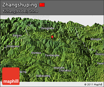 Satellite Panoramic Map of Zhangshuping