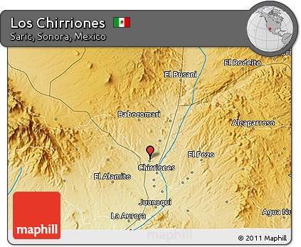 Physical 3D Map of Los Chirriones