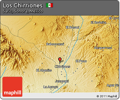 Physical 3D Map of Los Chirriones