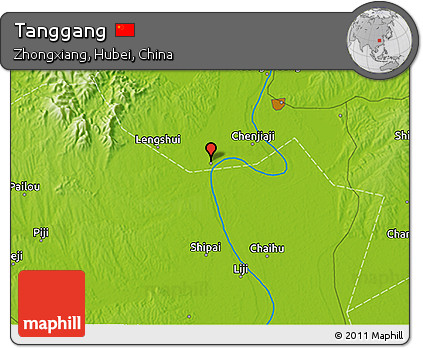 Physical 3D Map of Tanggang