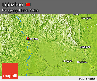 Physical 3D Map of Lijiazhou