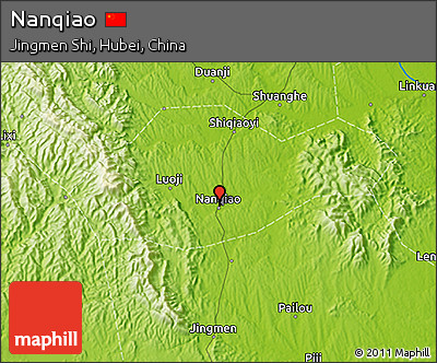 Physical 3D Map of Nanqiao