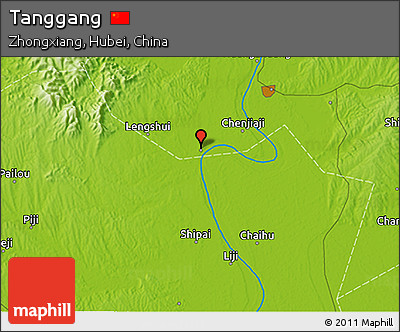 Physical 3D Map of Tanggang