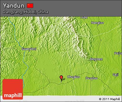 Physical 3D Map of Yandun