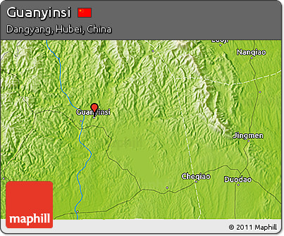 Physical 3D Map of Guanyinsi