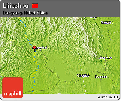 Physical 3D Map of Lijiazhou