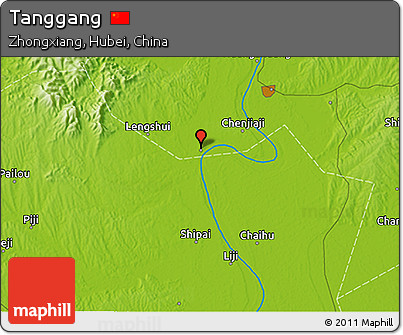Physical 3D Map of Tanggang