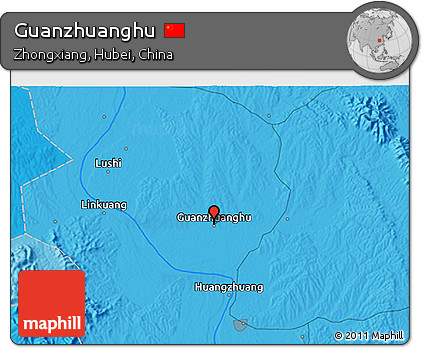 Political 3D Map of Guanzhuanghu