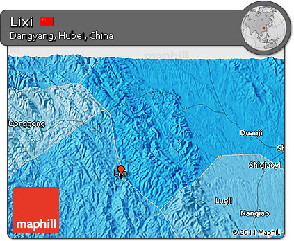 Political 3D Map of Lixi